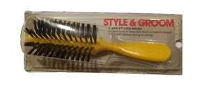 Vintage NIP ‘70's Sekine Hair Brush Nylon Bristles Flare Half Round NOS Flair - Imagen 1 de 5
