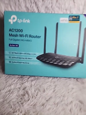 TP-Link AC1200 Smart WiFi Router - Black - Image 1 of 2
