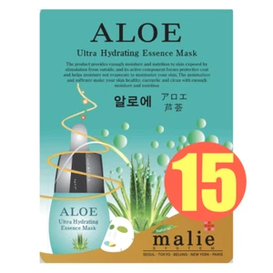 15 PCS ALOE Moisture Essence Facial Skin Care Face Mask Sheets Korean Beauty - Picture 1 of 3