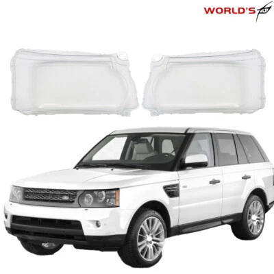 For Land Rover Range 2010-2013 Rover Sport Headlight Lens Cover Lampshade Pair - Image 1 of 4
