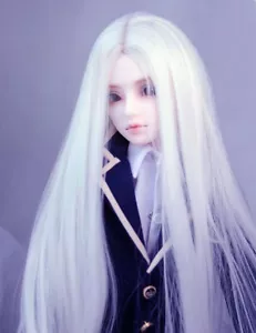 6-7" 1/6 BJD Peluca Larga Pura LUTS Muñeca SD DZ DOD MSD Fairyland Cabello HUAL# - Imagen 1 de 5