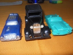 VINTAGE TONKA TONKA RAT-A-TAT, 1958 Rubber Cadillac and Rubber Auburn Ambulance - Picture 1 of 19