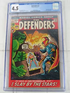 The Defenders #1 CGC 4.5 OFF-White Aug. 1972 Marvel Comic 4446666003 - Picture 1 of 4