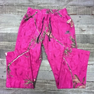Mossy Oak Country Roots Sweatpants Girls Small CH (4-6) Camo Pink Pockets - Picture 1 of 5