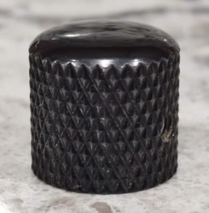 CHARVEL GUITAR KNOB - FROM LATE 1980's CHARVEL PREDATOR - BLACK DOME / SET SCREW - Picture 1 of 8