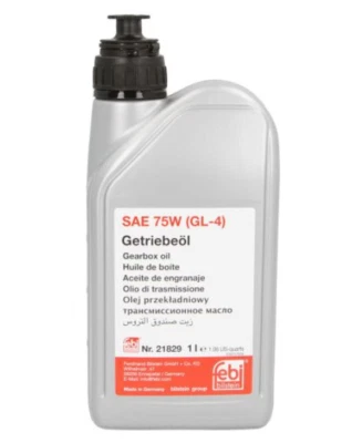 Febi 21829 75W Olio Del Cambio Per Audi Mercedes Seat Skoda VW Opel - Immagine 1 di 3