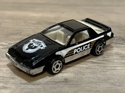 1988 Pontiac Firebird Police Car Unit 308 #9817 1/72 Diecast F Body Black RARE - Image 1 of 4