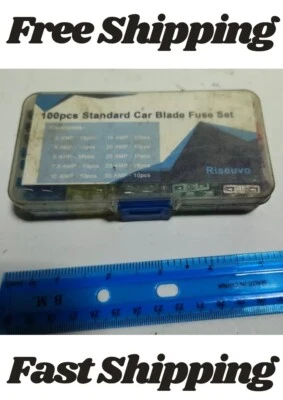 100PCS Standard Blade Fuse Set Car Truck SUV Boat Automotive  Riseuvo - Image 1 of 4