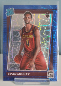 2021-22 Panini Donruss Optic Evan Mobley Rated Rookie  #175 Blue Velocity Prizm