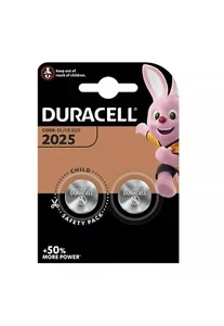 Duracell CR2025 3V Lithium Coin Cell Battery 2025 DL/BR2025 (Pack of 2) - Picture 1 of 4