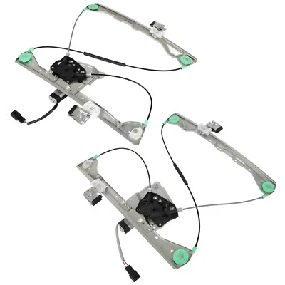 Par de reguladores de ventana traseros para Buick Rendezvous 2002-2007 potencia con motor Foto 1 de 4