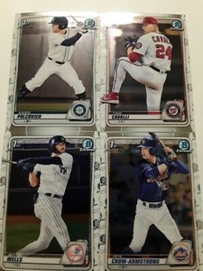2020 Bowman Draft - CHROME singles BD-1 to BD-200