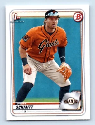 2020 Bowman Draft ! Casey Schmitt San Francisco Giants #BD-129 - Image 1 of 2