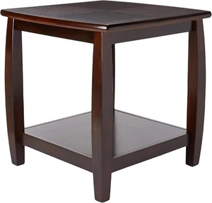 Coaster Home Furnishings Dixon Square End Table with Bottom Shelf Espresso - Picture 1 of 3