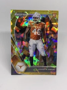 2021 Panini Prizm Draft Joseph Ossai Bengals Gold Cracked Ice RC Longhorns 150 - Picture 1 of 2