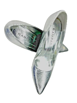 Bombas Rampage Selena plateadas metálicas - talla 7 Foto 1 de 4