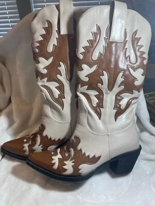 Ann Creek DAMEN COWBOYSTIEFEL Westernstiefel, kniehoch, 15" hoch, zum Überziehen, Größe 7M - Bild 1 von 10