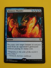 MTG Card. Memory Plunder rare instant Commander 2017