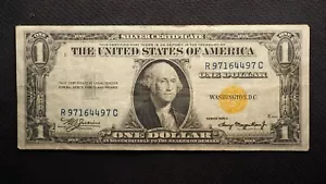 1934 A ONE DOLLAR Silver Cert**NICE NORTH AFRICA NOTE**FREE SHIPPING** S1441 - Picture 1 of 2