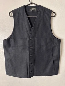 DE COLECCIÓN Marina Filson Prenda Lana Virgen Chaleco Chaqueta Talla Mediana Hombres EE. UU. - Imagen 1 de 9