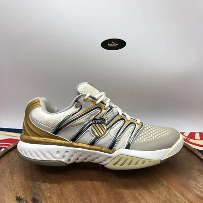 K-Swiss Womens Big Shot Tennis Pickleball Court Shoes White Gold Size 11 US - Image 1 of 4