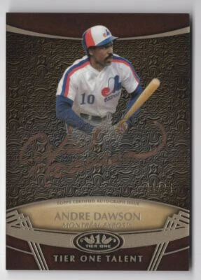 2019 Topps Tier One Talent Autographs Andre Dawson Auto /25 Montreal Expos - Image 1 of 2