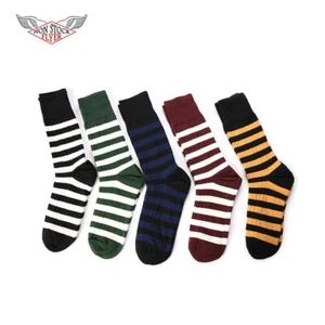 SIN STOCK Calcetines a Rayas Prisión Hombres Gruesos Algodón Calcetines Acanalados Colorido Bota Calcetín - Imagen 1 de 19