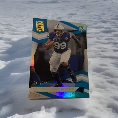 2020 Panini Donruss Elite Yetur Gross-Matos SP /799 Rookie Panthers#144 - Image 1 of 4