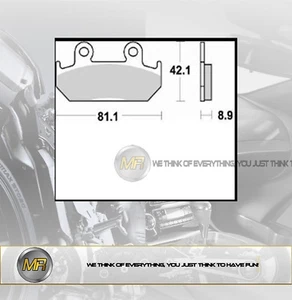 PARA HONDA CBR F 250 DE 1986 A 1987 PASTILLAS FRENO DELANTERO SEMI METALIZADO - Imagen 1 de 1