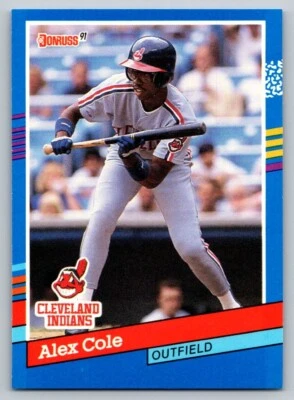 1991 Donruss - Alex Cole #383 - Image 1 of 2