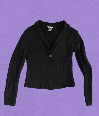 Blazer Hardtail Negro Clásico Algodón Pequeño Foto 1 de 3