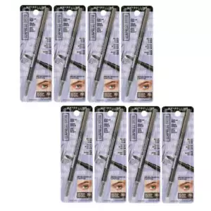 8x Maybelline Express Brow Ultra Slim Eyebrow Pencil 90mg Deep Brown - Picture 1 of 8
