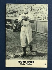FLOYD SPEER 1948 SMITH'S CLOTHING BASEBALL 48 OAKLAND OAKS NO 18  44029