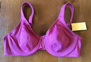 delimira women's minimizer bra Underwire Sz#36C Magenta Purple New - Picture 1 of 7