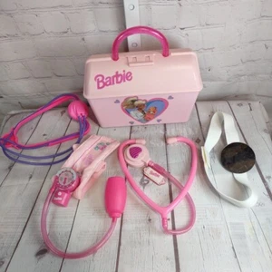 Barbie Super Talking Doctor Kit Pink Mattel 1997 Pretend Play Vintage Incomplete - Picture 1 of 10