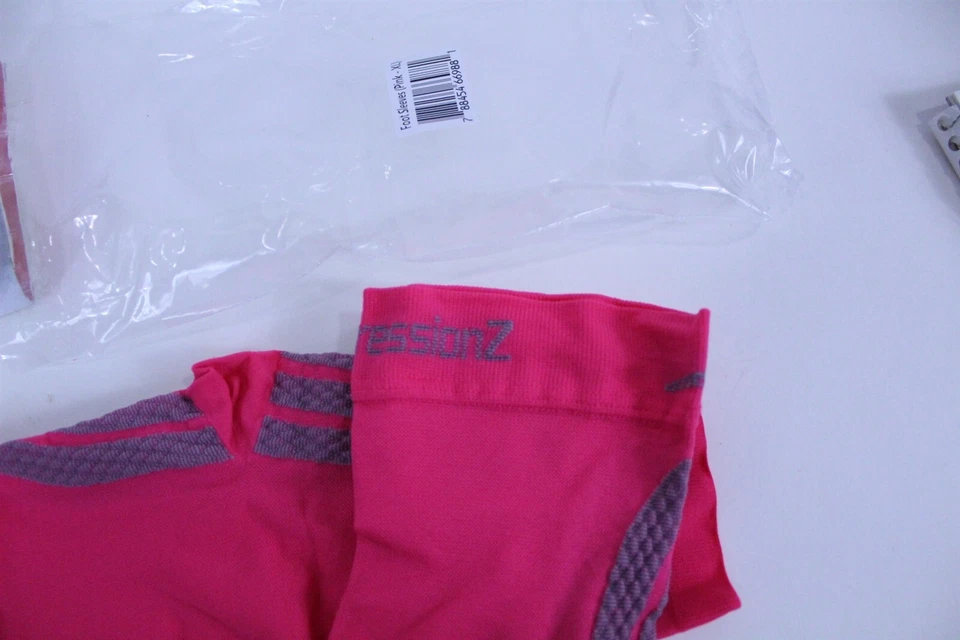 Plantar Fasciitis Socks Compression Foot Sleeves Arch Support 2 Pair Pink Color - Image 1 of 4