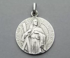 Antica medaglia religiosa francese. Sant'Andrea Apostolo. Di Tricard. - Foto 1 di 3