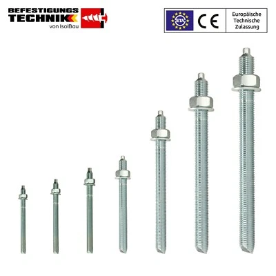 Ankerstangen M8 – M30 Gewindestangen ETA Zulassung Verbundanker Verbundmörtel - Bild 1 von 4