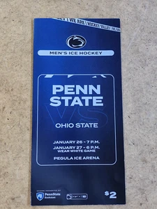 Penn State vs Ohio State Herren Eishockey Programm 26. & 27. Januar 2025 (BM 2) - Bild 1 von 3