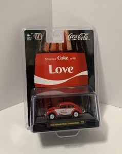 2025 M2 Machines Coca-Cola 1953 VW Beetle Deluxe European Model CARD ERROR (A58) - Picture 1 of 1