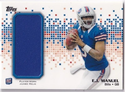 EJ Manuel 2013 Topps #RJR-EJM Rookie Jumbo Relic Buffalo Bills - Image 1 of 2