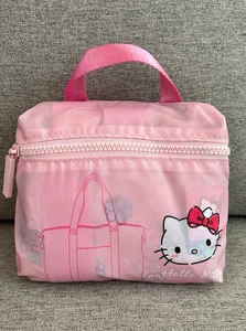 NUEVO Bolso de fin de semana empaquetable Hello Kitty rosa Sanrio Japón - Imagen 1 de 6