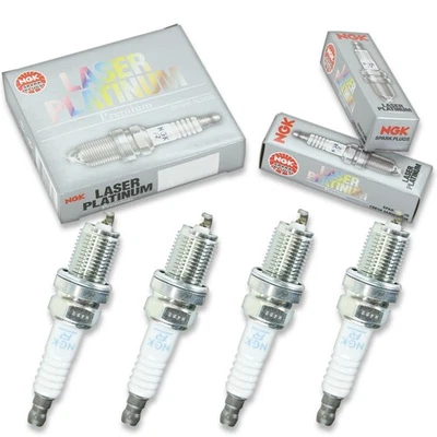 4 pcs NGK Laser Platinum Spark Plugs for 1991-1996 Ford Escort 1.8L L4 - hh - Image 1 of 4