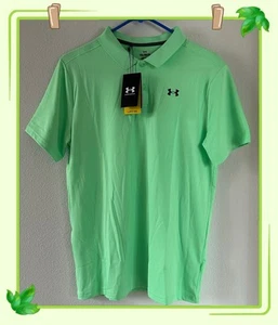Under Armour Boys Matchplay Performance Polo UPF 50 Matrix Green Size YXL - Picture 1 of 15