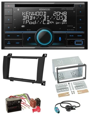 Kenwood CD 2DIN DAB USB MP3 Bluetooth Autoradio für Mercedes SLK R171 2004-2011 - Bild 1 von 4