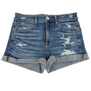 American Eagle hoch geschnittene Shortie halbhohe Shorts 6 neu - Bild 1 von 6