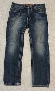 Pantalones de mezclilla rectos 34x30 azules Harley Davidson para hombre 99030-16VM latigazo cervical - Imagen 1 de 18