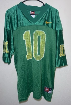 Camiseta de fútbol americano Oregon Ducks Nike NCAA vintage de Estados Unidos #10 verde para hombre grande Foto 1 de 4