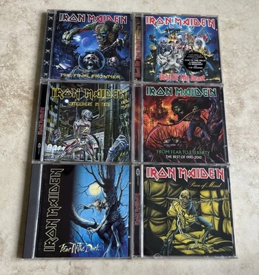Iron Maiden Vintage Cd Lot Of 6 Very Nice Pre-owned Albums. Foto 1 de 4