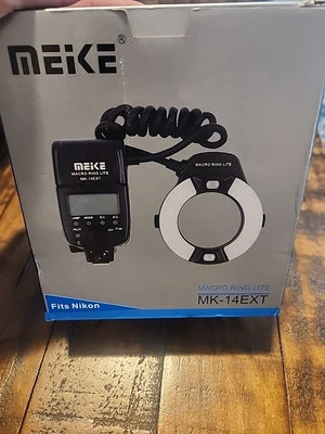 MEIKE MK-14EXT Maco Ring Lite Flash Speedlite  For Nikon D80 D300S D600 D700  - Image 1 of 2